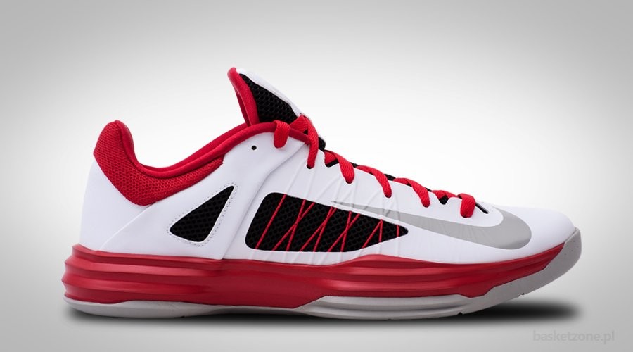 NIKE LUNAR 2012 HYPERDUNK LOW WHITE TEAM RED