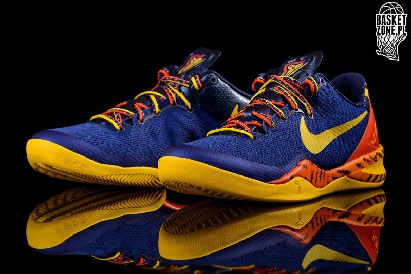 NIKE KOBE 8 SYSTEM BARCELONA DEEP ROYAL BLUE TOUR YELLOW price